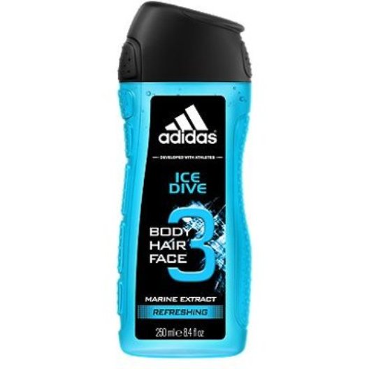 Adidas Ice Dive 3 250ml Hair & Body Wash- (DAMAGE)
