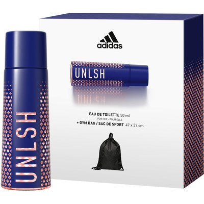 Set - Adidas UNLSH for Her 50ml Edt Spr + Gym Bag- (DAMAGE)
