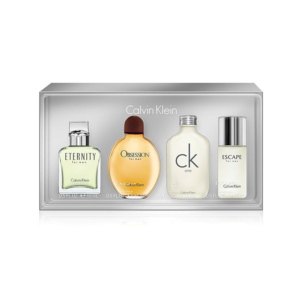 Set- CK Euphoria 15ml Edt Spl + Eternity 15ml Edt Spl + Eternity Aqua 15ml Edt Spl + Obsession 15ml Edt Spr - (Damage)