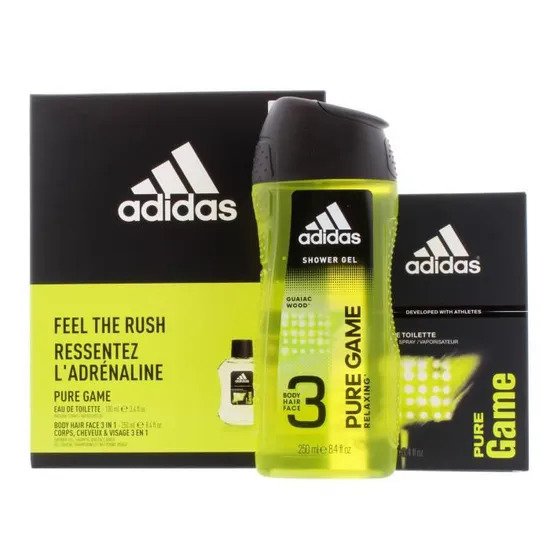 Damage - Set - Adidas 100ml EDT Spray + 250ml Shower Gel for Men